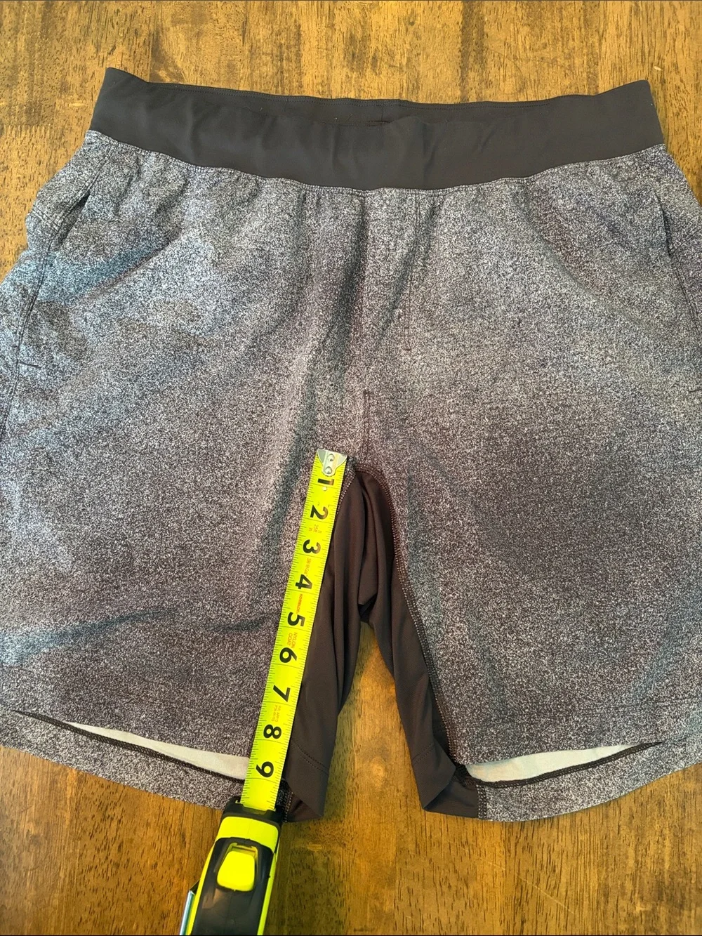 lululemon athletica Men's Speckled Charcoal Performance Shorts